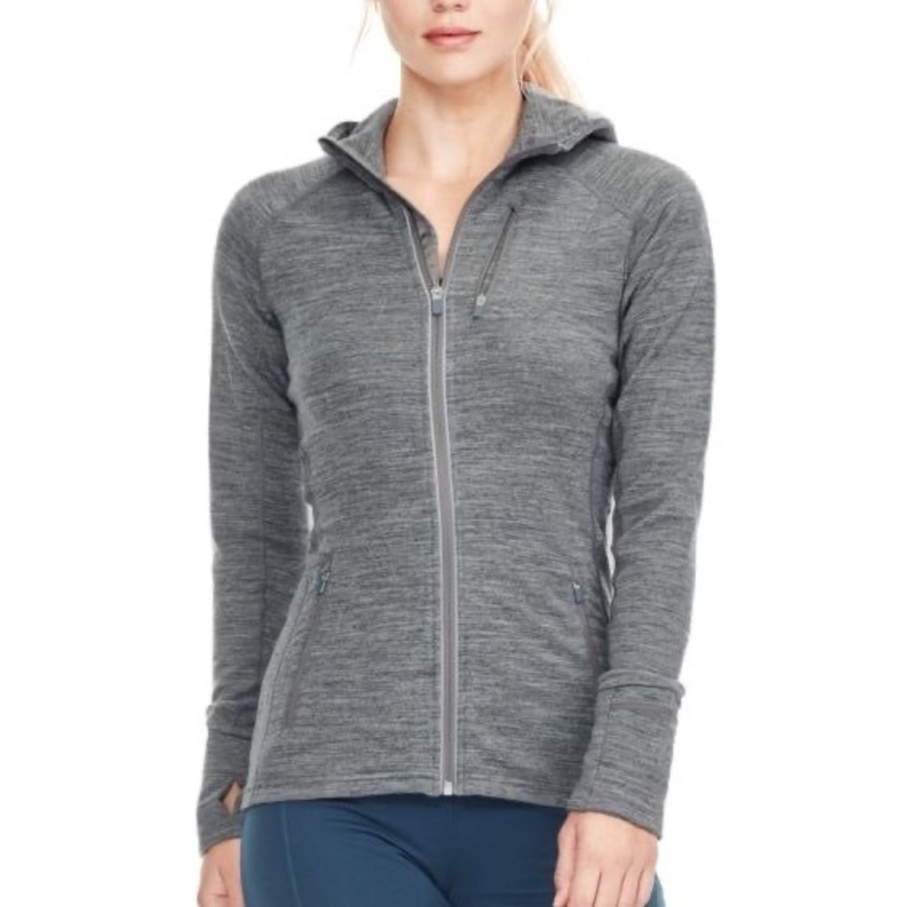 Icebreaker Merino Wool Quantum Full Zip Jacket Womens‎ Size XS Sweater Layering